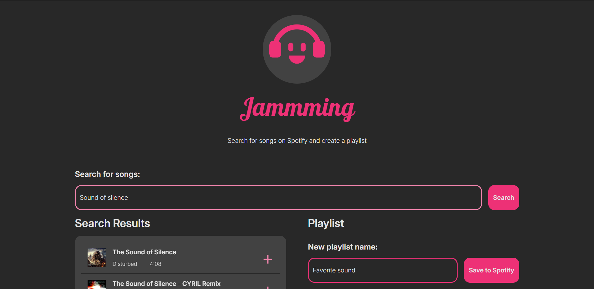 Jammming website